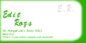edit rozs business card